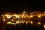 Night view of the St. Peters Basilica.